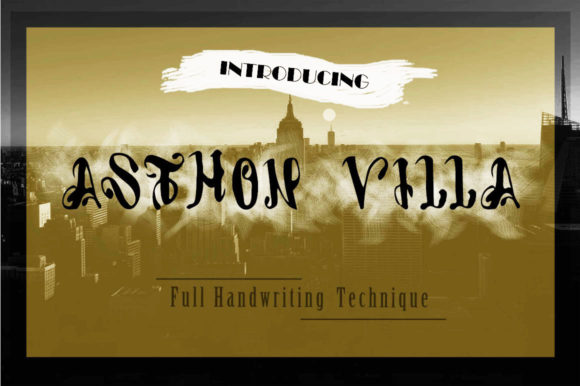 Asthon Villa: A Stylish Serif for Bold Design