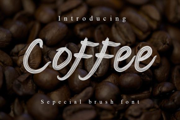 Coffee: A Cool Brushed Display Font for Modern Design