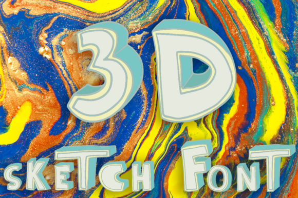 Discover the Cool Urban Style of 3D Sketch Font