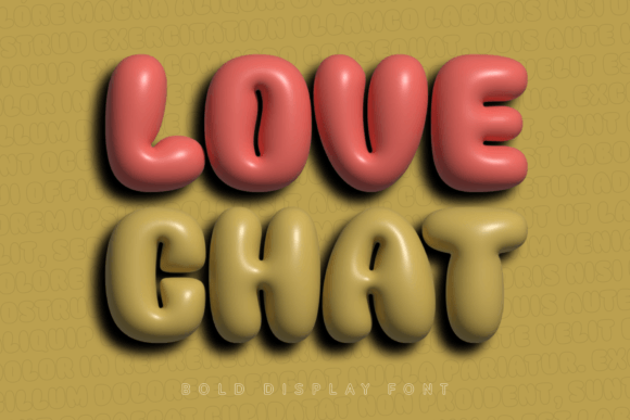 Discover the Joyful Charm of Love Chat Font