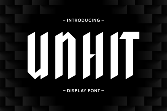 Discover Unhit: A Modern Display Font for Bold Designs