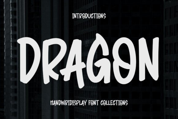 Dragon: A Playful Display Typeface for Cheerful Designs