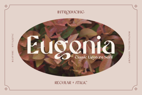 Eugenia: An Elegant Display Font for Modern Design