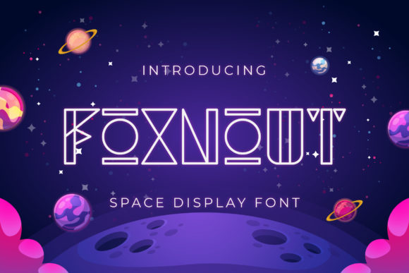 Foxnout: A Cool Futuristic Display Font for Modern Design