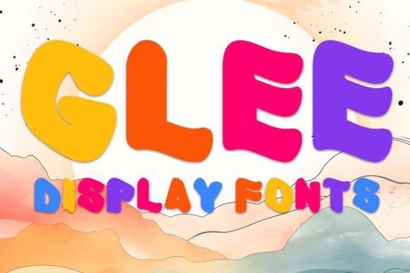 Glee: A Playful All-Caps Display Font for Creative Joy