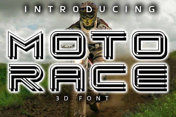 Moto Race: The Bold Display Font for Impactful Design