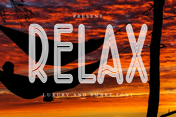 Relax: A Bold and Unique Display Font for Modern Designs