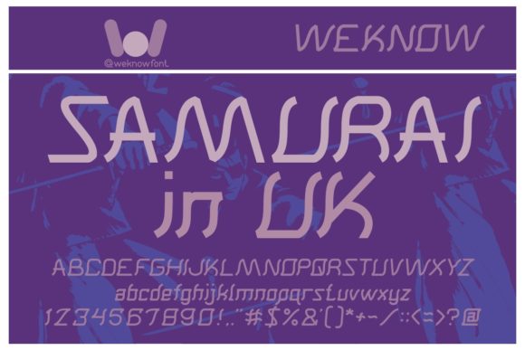 Samurai in Uk: A Modern Display Typeface for Bold Designs