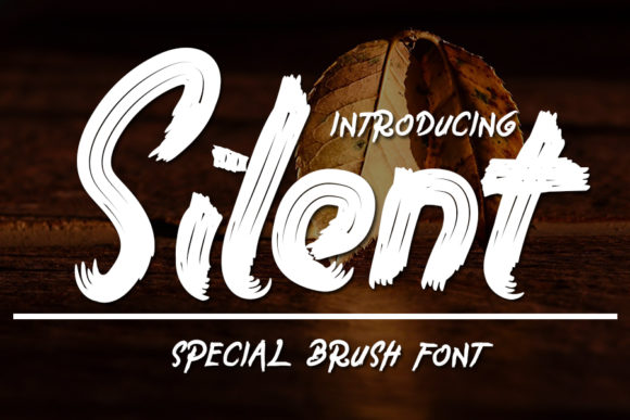 Silent: A Modern Brushed Display Font for Bold Design
