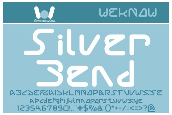 Silver Bend: A Stylish Display Font for Creative Designs