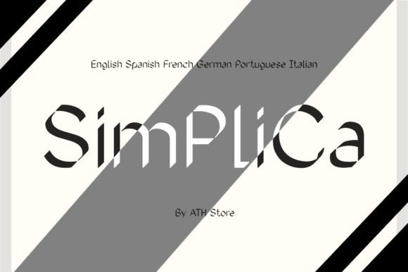Simplica: A Sharp, Modern Display Font for Bold Designs