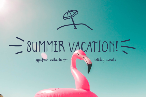 Summer Vacation: A Display Font for Creative Freedom